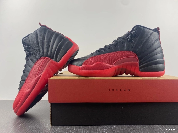 1st Kicks Shoes Game Flu Retro Jordan 12 130690-002 (2016) 0629